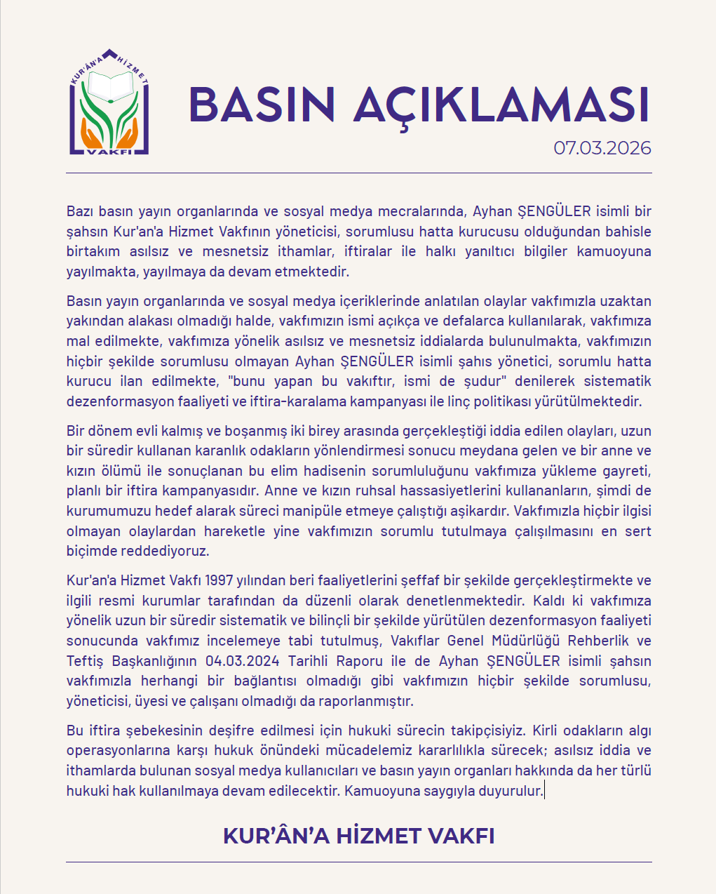 Basın Açıklaması